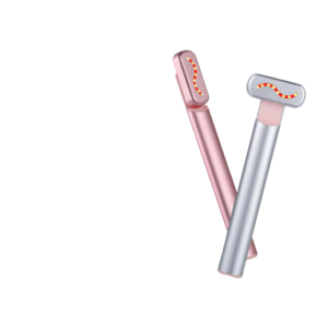 Eye Beauty Instrument - Red Light Therapy Facial Beauty Instrument, Heating Micro-Current Vibration Instrument - Reduce Wrinkles, Fine Lines, Black Circles and Swelling (Silver and Pink Options)